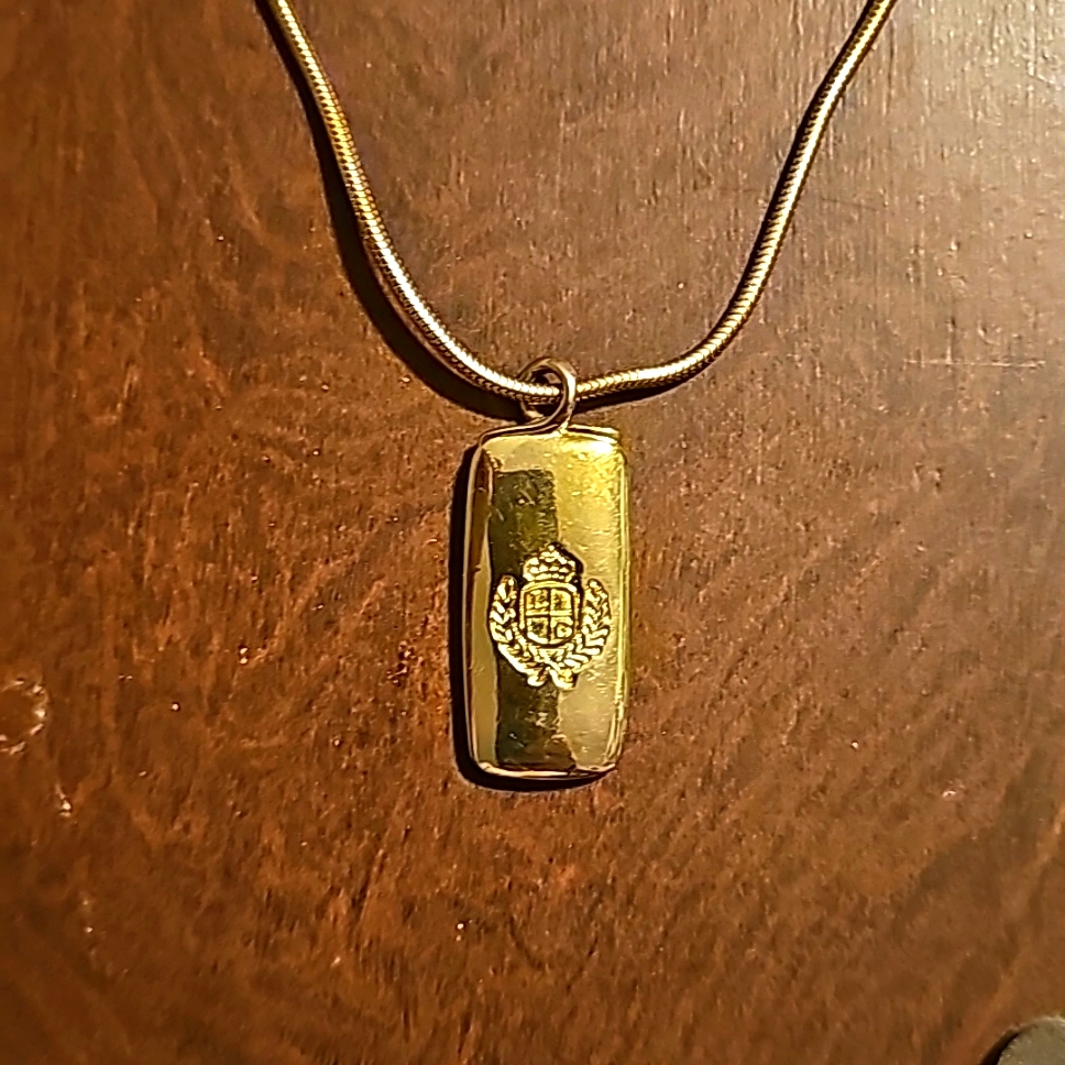 Vintage 1980s Liz Claiborne Necklace Long Snake Chain Goldtone 30 20$
